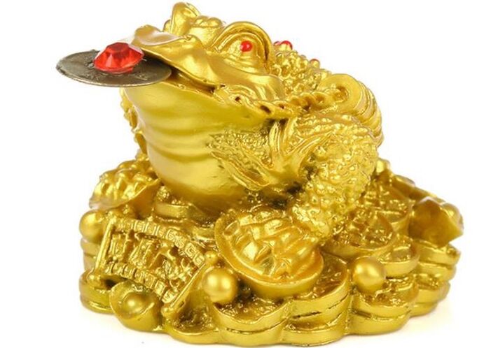中国青蛙作为好运的护身符